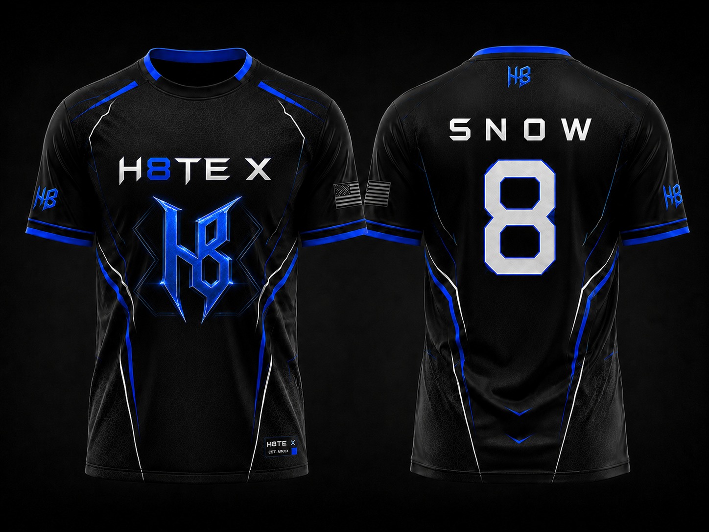 H8TE X esports jersey